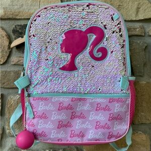 Barbie Flip Sequin Pink and Blue Backpack
